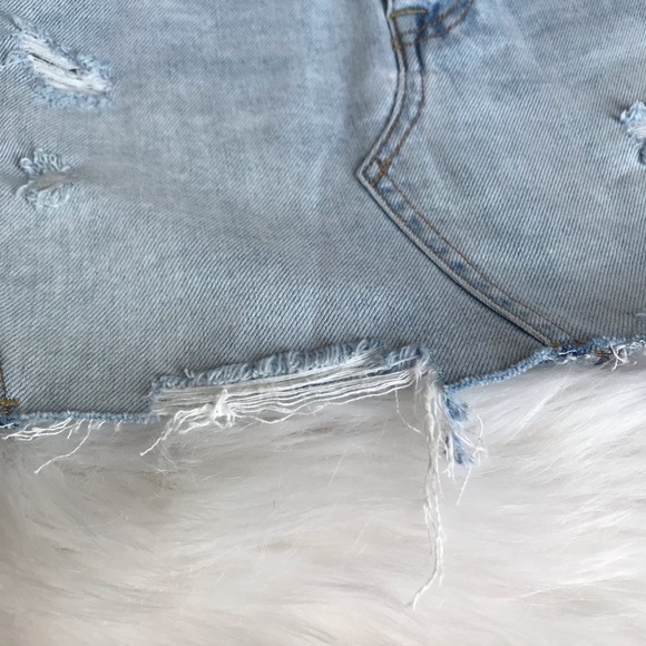 HP🎉Free People montauk light wash skirt NWT - Picture 4 of 11